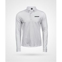 WHITE LONGSLEEVE POLO MEN